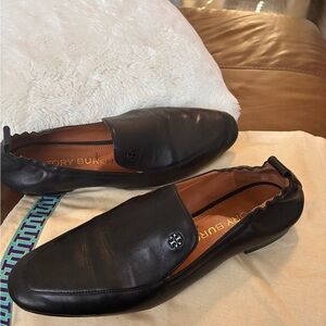 Tory Burch Black Leather Women's Loafers